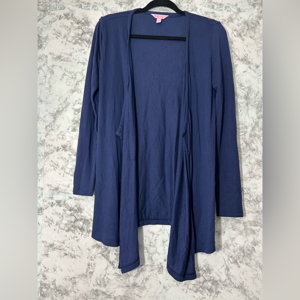 Lilly Pulitzer Blue Cardigan Sweater.    32